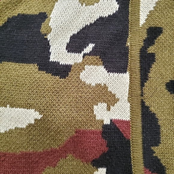 Retro FOX Camo green cardigan - Picture 8 of 11